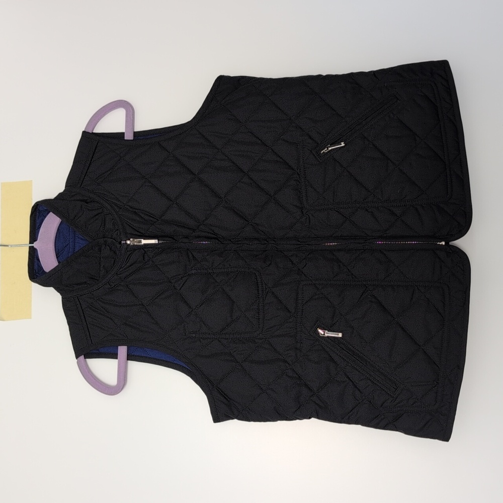 Reversible Polo Ralph Lauren Women's Black and Blue Puffer Jacket